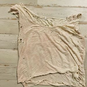 Nation large ripped tank top